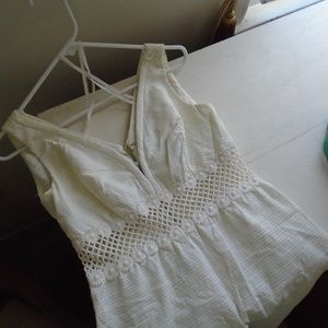 Vintage 1966 Mardi Gras New York, White Dress
